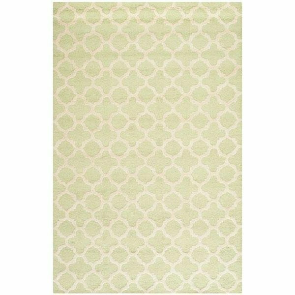 Cambridge Hand Tufted Accent Rugs, Light Green and Ivory - 2 ft.-6 in. x 4 ft., Safavieh, Mfr#: CAM130B-24